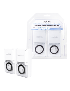 
ET0006A Programador electrico Mecanico Analogico Diario IP44 Exterior Logilink Blister 2 Unidades