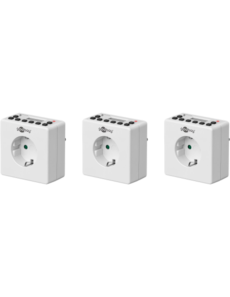 
55542 Programador electrico Cuadrado Digital goobay 3 unidades
