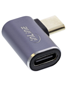 
35900B INLINE - Adaptador USB 4.0 C C-Macho a C-Hembra 90º 40Gbps 240W EPR 48V 5A power max 8K 60Hz