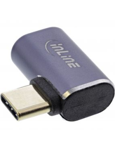 
35900B INLINE - Adaptador USB 4.0 C C-Macho a C-Hembra 90º 40Gbps 240W EPR 48V 5A power max 8K 60Hz 2