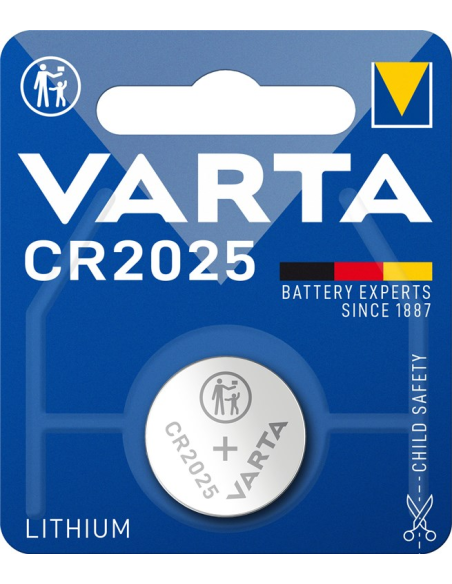 
48058 Pila Litio Boton   CR2025 3V 1 x Blister   Varta