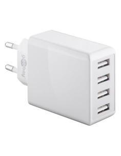 
44962 GOOBAY - Cargador  30W USB 4 puert. USB-A Blanco IQ Goobay