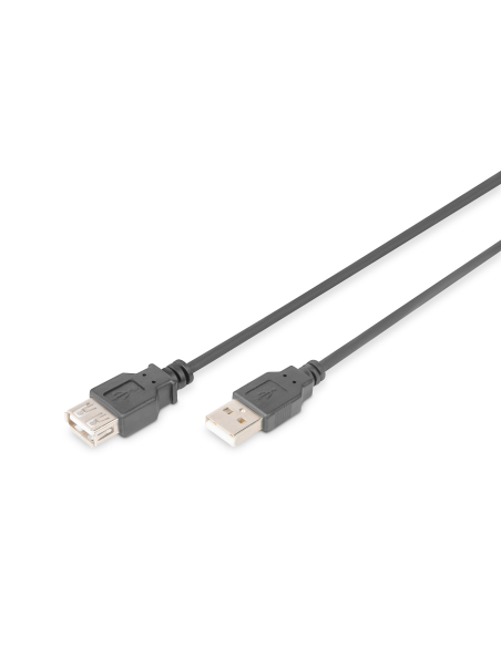 
DIGITUS AK-300202-050-S Cable alargador USB 2.0 de  5.00 m tipo A Macho a Hembra DOBLE MALLA