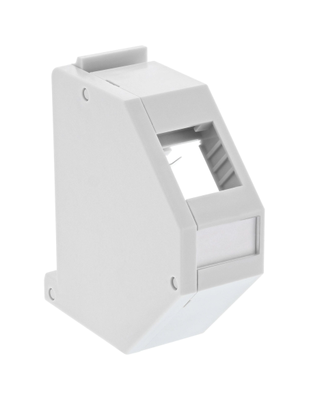 
76203 Modulo de carril DIN para módulos Keystone, Gris Claro inline