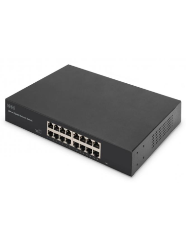 
DN-80112-2 : DIGITUS 16-Port Gigabit Switch 16-port 10/100/1000Base-T 