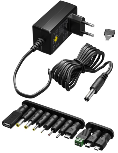 
74436 GOOBAY - Alimentador Universal 5-15V 36W 2,4A 7 Conectores DC Goobay