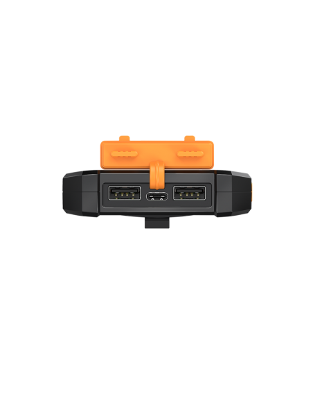 
PA0321 LOGILINK - Bateria Externa Power Bank  6000  Solar 2 puertos USB-A de control de calidad y 1 puerto USB-C Negro Naranj