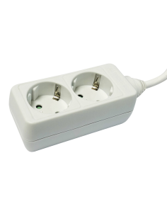 
36.190  Regleta de  2 tomas sin interruptor Blanca 1.5m 16A 3380W