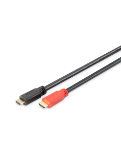 
AK-330118-200-S DIGITUS - Cable de conexión HDMI High Speed, tipo A, con amp. Macho/macho, 20,0 m, Ultra HD 60p, CE, dorado, 
