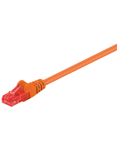 
95262 CAT 6 patch cable, U/UTP, orange, 1 m - CCA material