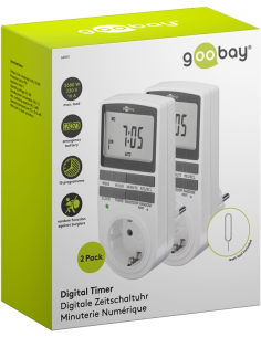 
64901 GOOBAY - Programador eléctrico digital  kit de 2 unidades 2