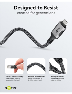 
70754 GOOBAY - USB-C 3.1 to RJ45 Ethernet Cable, 10 m
