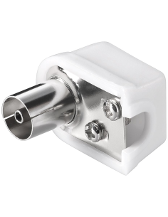 
11503 Conector  coaxial de ángulo recto con fijación por tornillo, delgado