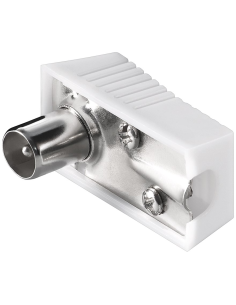 
11504 Conector coaxial en ángulo recto con fijación por tornillo