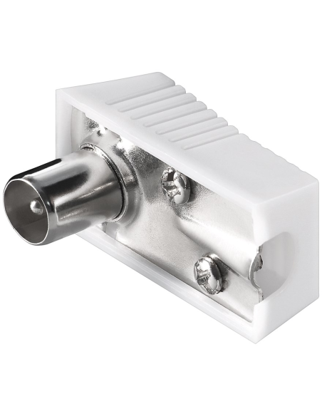 
11504 Conector coaxial en ángulo recto con fijación por tornillo