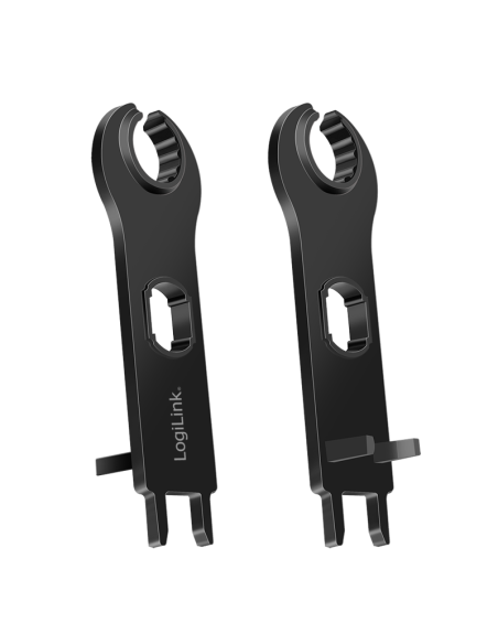 
PHT0100 LOGILINK - Juego de llaves de montaje para conectores de cable solar MC4, 2 piezas, plástico, negro Logilink