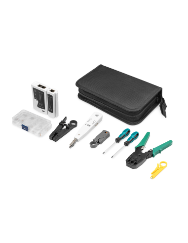 
DN-94027 Kit de herramienta de red 12 piezas DIGITUS