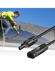 
PHC0103 LOGILINK - Juego de cables de extensión para paneles solares, MC4/Macho a MC4/Hembra, 6 mm², CU,  5 m, Rojo y Negro L