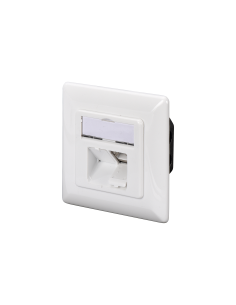
DN-9001-N Toma de Pared Montaje Empotrado Cat.5e, 2 x RJ45 FTP, color blanco RAL9003 Digitus