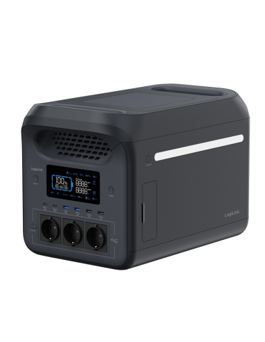 
PPS1800 LOGILINK - Estacion de Carga portatil 1800W LiFePO4 battery Tuya compatible Logilnk