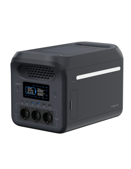 
PPS1800 LOGILINK - Estacion de Carga portatil 1800W LiFePO4 battery Tuya compatible Logilnk