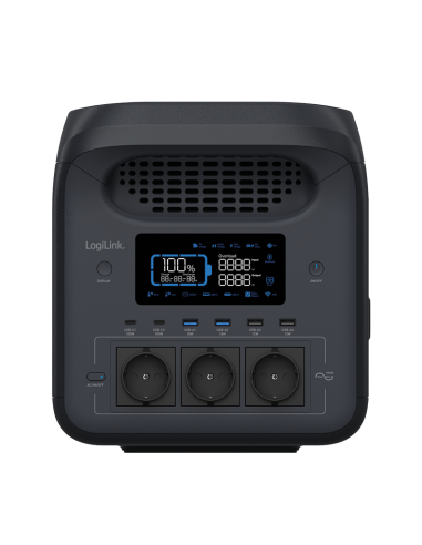 
PPS1800 LOGILINK - Estacion de Carga portatil 1800W LiFePO4 battery Tuya compatible Logilnk