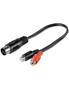
Adaptador Din5 Macho a 2X RCA Hembra 0,20cm