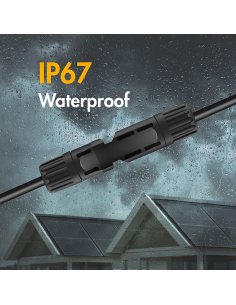 
PHC0105 LOGILINK - Juego de cables de extensión para paneles solares, MC4/Macho a MC4/Hembra, 6 mm², CU, 10 m, Rojo y Negro L 2