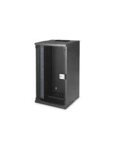 
DN-49105 Armario Mural 10" 12U 592x315x300 mm, color Negro (RAL 9005) Puerta de Cristal SOHO - PREMONTADO