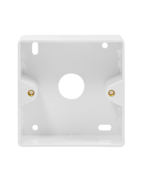 
NP0223 Caja de Superficie para placas frontales 80x80x40 RAL9003 Blanco