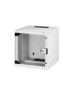 
DN-49100 Armario Mural 10"  6U 325x315x300 mm, color Gris (RAL 7035) Puerta de Cristal SOHO-PREMONTADO