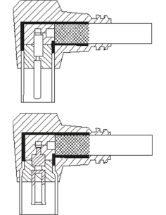 
67354 GOOBAY - Cable de Antena de  2,5m Coaxial Macho 90°  a Coaxial Hembra 90° Blan <80 dB Blanco Doble Malla Bulk Goobay 2