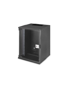 
DN-49103 Armario Mural 10"  9U 460x315x300 mm, color Negro (RAL 9005) Puerta de Cristal SOHO - PREMONTADO