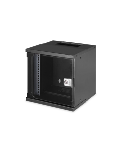 
DN-49101 Armario Mural 10"  6U 325x315x300 mm, color Negro (RAL 9005) Puerta de Cristal SOHO - PREMONTADO