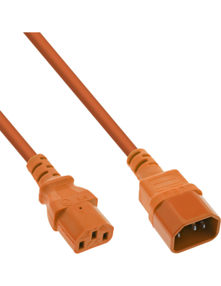 
16502O Cable Extension C13 a C14  2 m Naranja