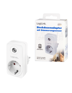 
PA0263 Enchufe con Sensor Dia Noche Blanco   Logilink