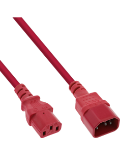 
16502R Cable Extension C13 a C14  2 m Rojo