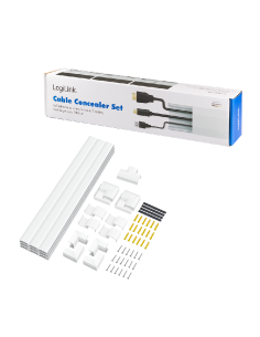 
KAB0110  Kit de canaleta de Pared (67 Piezas) para instalación en Pared, Color Blanco Logilink 2