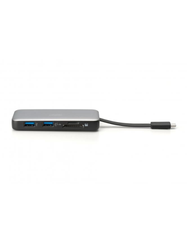 
DA-70916 DIGITUS - USB-C Travel Docking Station, 7 puertos 1xHDMI,2xUSB3.0,1xRJ45,1xSD,1xMicroSD,1xUSB-CPD