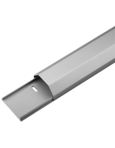 
90668 Canaleta de Aluminio para Cables, Plata, 110 x 5,0 x 2,6 cm Goobay