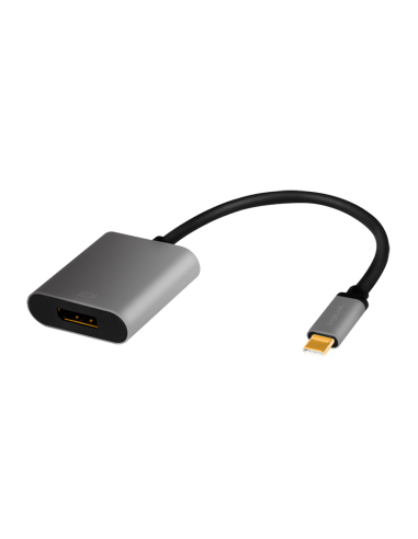 
CUA0102 LOGILINK - Adaptador USB C a DisplayPort  4K @ 120 Hz and 8K @ 60 Hz Aluminio Logilink