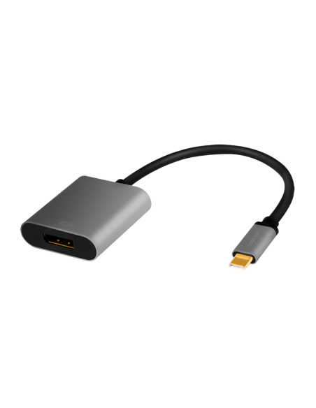 
CUA0102 LOGILINK - Adaptador USB C a DisplayPort  4K @ 120 Hz and 8K @ 60 Hz Aluminio Logilink