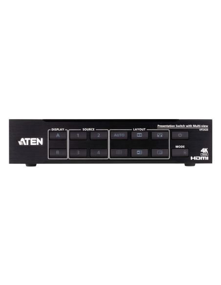 
VP2420 ATEN - 4 x 2 True 4K HDMI Switch de presentaciones con Multi-view Nuevo