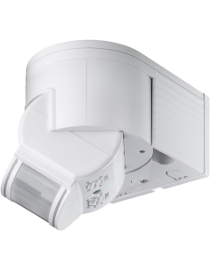 
95175 GOOBAY - Sensor de movimiento PIR Exterior Blanco Goobay. Montaje en pared montado en superficie; Detección de 180 °, a 2
