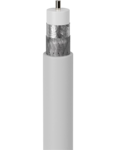 
49759 GOOBAY - Cable coaxial de satélite (75 dB, Doble apantallamiento, CCS, 50 m), Color Blanco 2