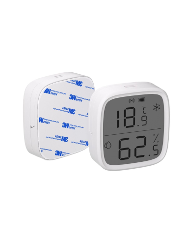 
SONOFF SNZB-02D Zigbee LCD Sensor Inteligente de Temperatura y Humedad,Termómetro Higrometro Digital para Interior,Compatible