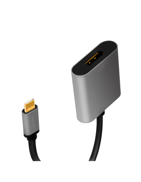 
CUA0102 LOGILINK - Adaptador USB C a DisplayPort  4K @ 120 Hz and 8K @ 60 Hz Aluminio Logilink