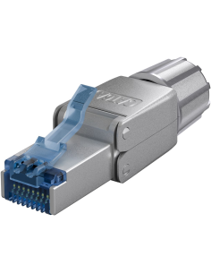 
65939 Conector de campo RJ45 Cat.6A, STP, AWG 22-26, PESTAÑA AZUL GOOBAY