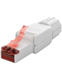 
65942 Conector de campo RJ45 Cat.6A, UTP, AWG 22-24, PESTAÑA ROJA GOOBAY