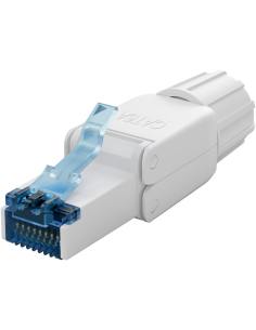 
65941 Conector de campo RJ45 Cat.6A, STP, AWG 22-24, PESTAÑA AZUL GOOBAY